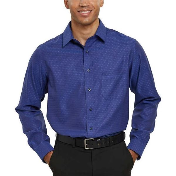 NEW KIRKLAND SIGNATURE TAILORED FIT DRESS SHIRT