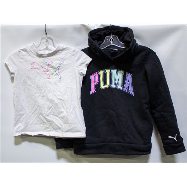 PUMA 2PC SET INCLUDES SWEATER AND SHIRT SZ 6