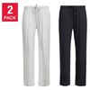 Image 1 : NEW 2PK NATORI LADIES LOUNGE PANTS BLACK/GREY SZ S