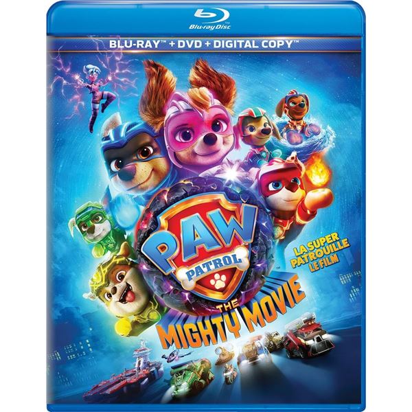 NEW BLU-RAY + DVD + DIGITAL "PAW PATROL THE MIGHTY