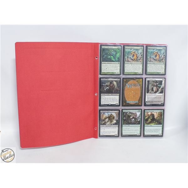 BINDER OF 53 MAGIC THE GATHERING COLLECTIBLE CARDS
