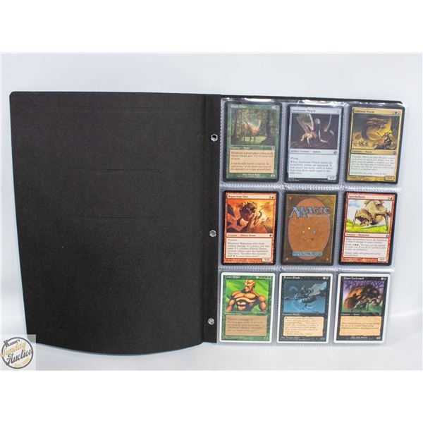 BINDER OF 53 MAGIC THE GATHERING COLLECTIBLE CARDS