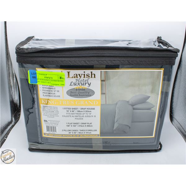 BRAND NEW KING LAVISH HOTEL LUXURY SHEET SET
