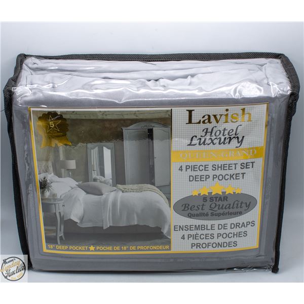 BRAND NEW QUEEN LAVISH HOTEL LUXURY SHEET SET