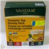 Image 1 : BAG OF VAHDAM INDIA INFUSIONS TURMERIC TEA VARIETY