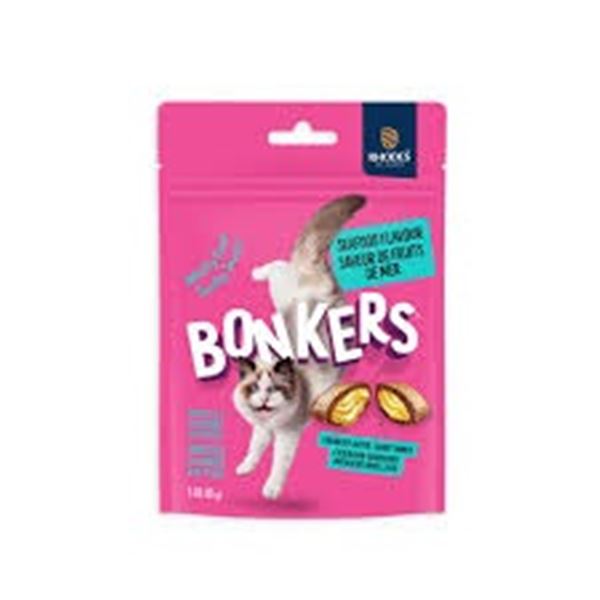 10 X 85G BONKERS SEAFOOD CAT TREATS