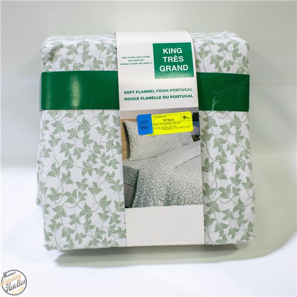 NEW SOFT FLANNEL FROM PORTUGAL KING 4PCSC