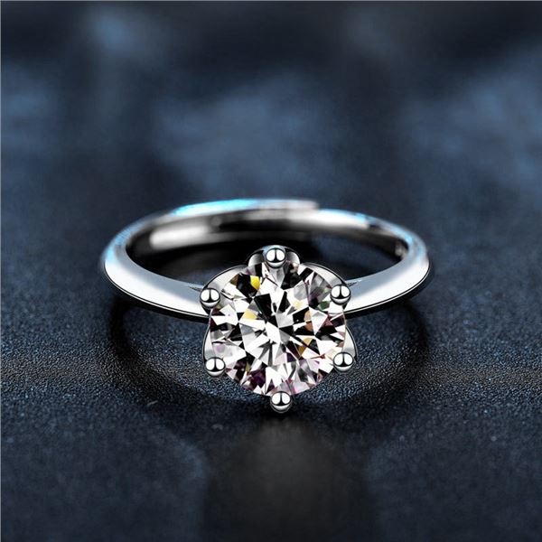 1 CT GRA CERTIFIED ROUND BRILLIANT MOISSANITE