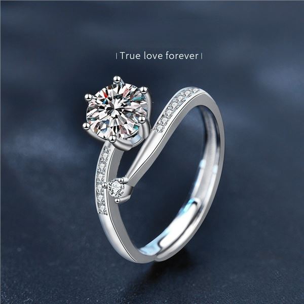 1 CT GRA CERTIFIED ROUND BRILLIANT MOISSANITE