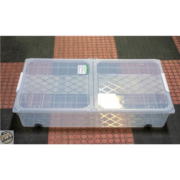 NEW GREENMADE LATCHING DUAL-HINGED LID CONTAINER