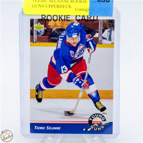 TEEMU SELANNE ROOKIE YOUNG GUNS UPPERDECK