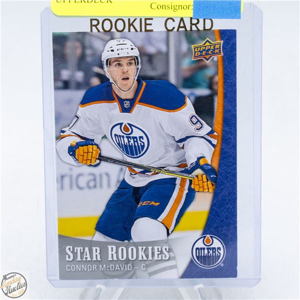 CONNOR MCDAVID STAR ROOKIE UPPERDECK