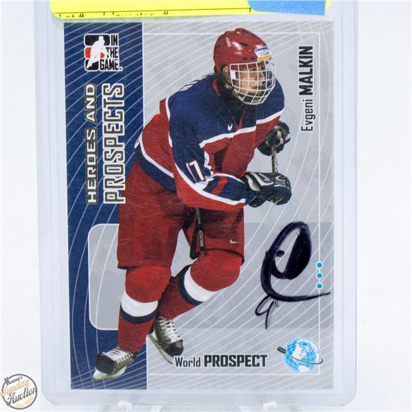 EVGENI MALKIN PRE-ROOKIE HEROES+PROSPECTS WORLD