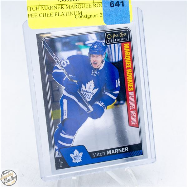 MITCH MARNER MARQUEE ROOKIE O PEE CHEE PLATINUM
