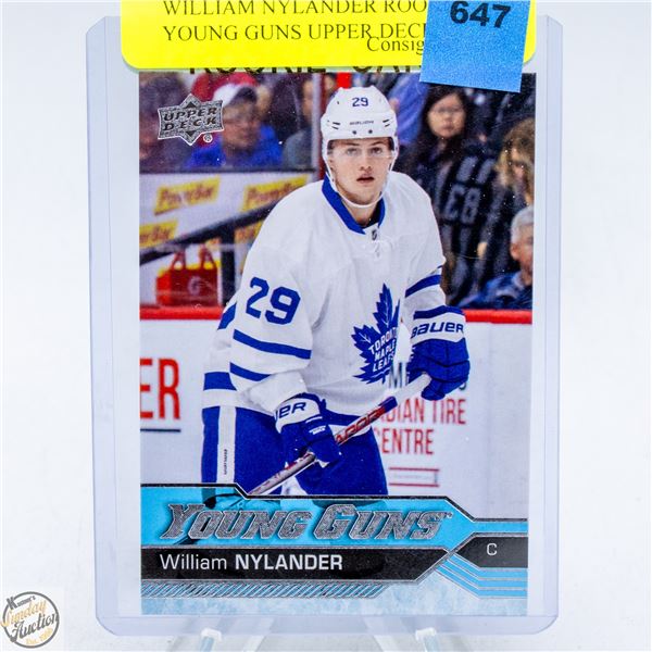 WILLIAM NYLANDER ROOKIE YOUNG GUNS UPPER DECK