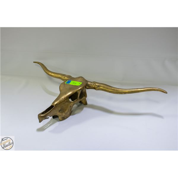 BRASS SKULL WALL HANGER