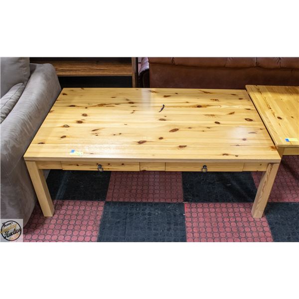 WOOD COFFEE TABLE 20"X28"