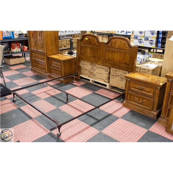 3 PIECE VINTAGE BEDROOM SET INCLUDES BEDFRAME,