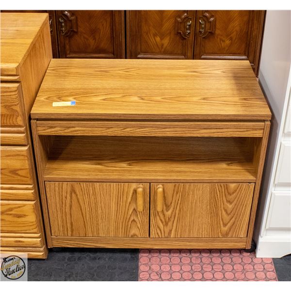 ROLLING TV STAND WITH SWIVEL TOP AND CABINET
