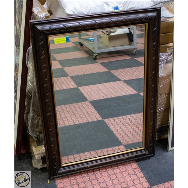 CRECENT MOON FRAMED MIRROR 36"X26"