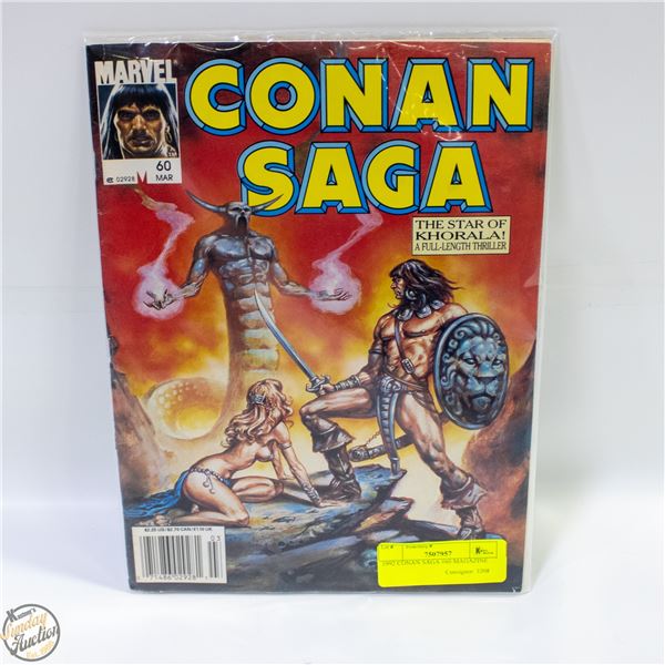 1992 CONAN SAGA #60 MAGAZINE