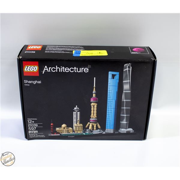 LEGO ARCHITECTURE SHANGHAI CHINA BUILT IN BOX