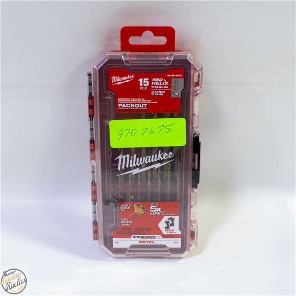 NEW MILWAUKEE DRILL BIT SET