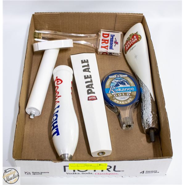 FLAT OF 6 BAR TAP HANDLES