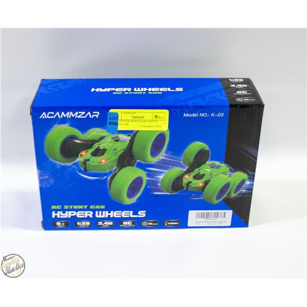 NEW HYPER WHEELS RC STUNT CRAZY CAR