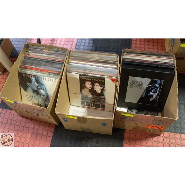 LASERDISC COLLECTION 76 TITLES 3 LARGE BOXES
