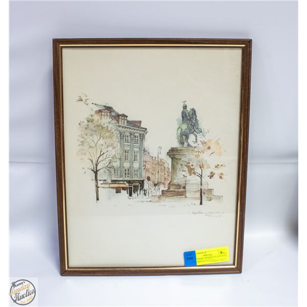 MADS STAGE "HOJBRO PLADS WITH EQUESTRIAN STATUE O