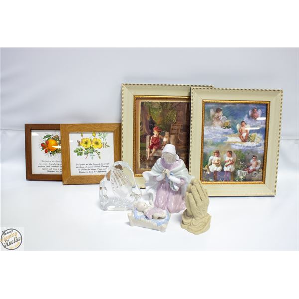 LOT OF RELIGIOUS FIGURINES