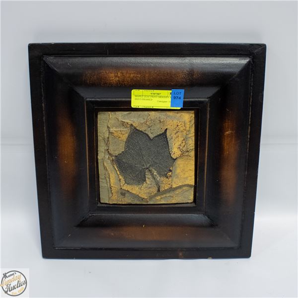 MAPLE LEAF PRINT MODERN ART DECO FRAMED