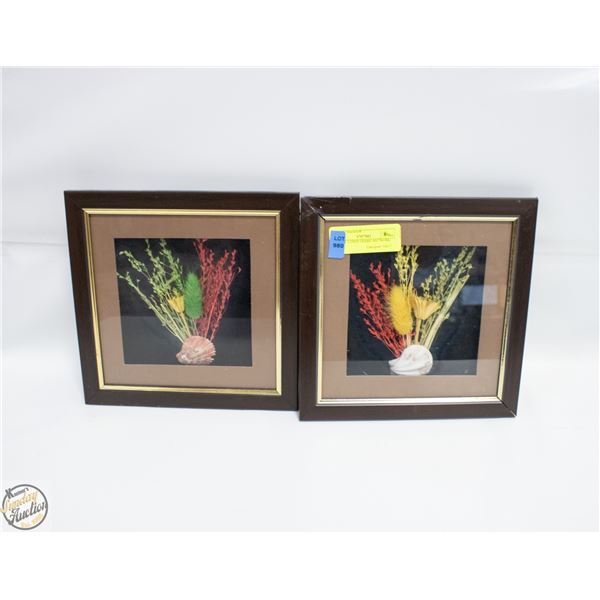 LOT OF 2 DEEP FRAME ARTWORK