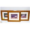 Image 1 : 3 FRAMED FOOD ART PRINTS