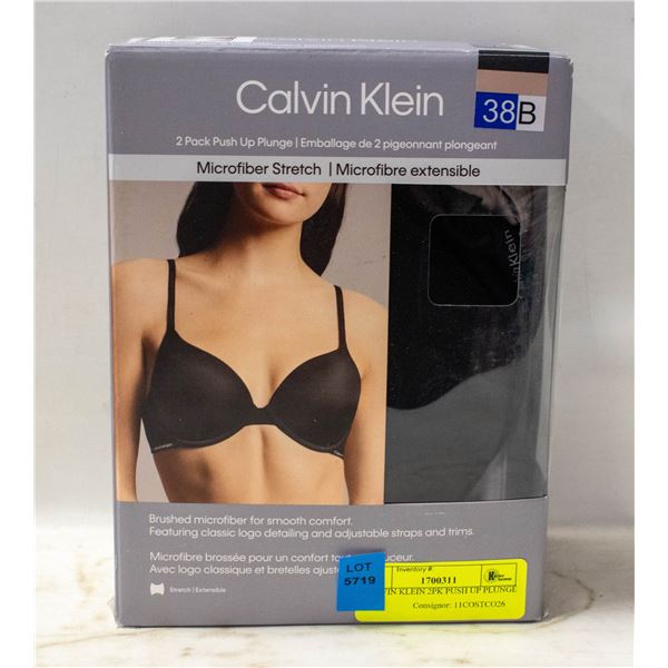 CALVIN KLEIN 2PK PUSH UP PLUNGE 38B