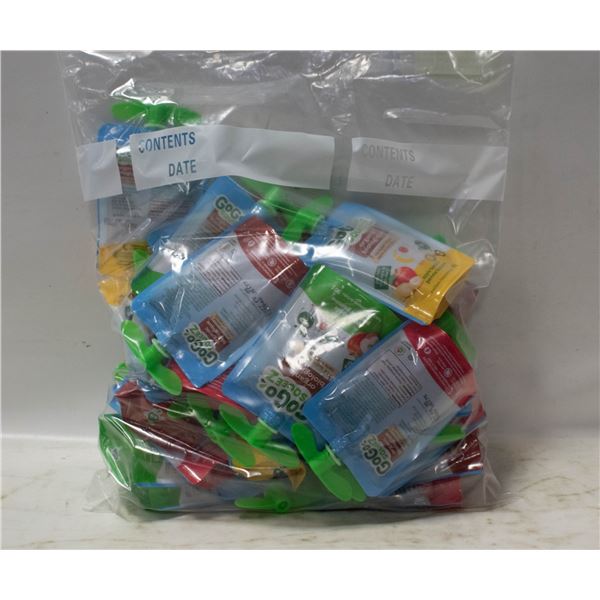 REPACKED 28 X 90G GOGO SQUEEZ FRUIT SAUCE VARIETY