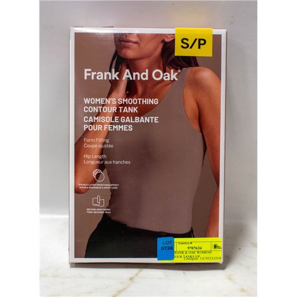 2PK FRANK & OAK WOMENS CONTOUR TANKS S/P