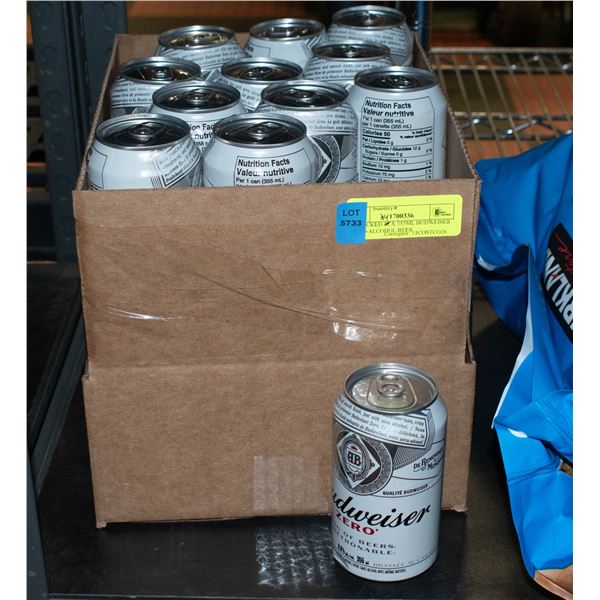 REPACKED 24 X 355ML BUDWEISER ZERO-ALCOHOL BEER