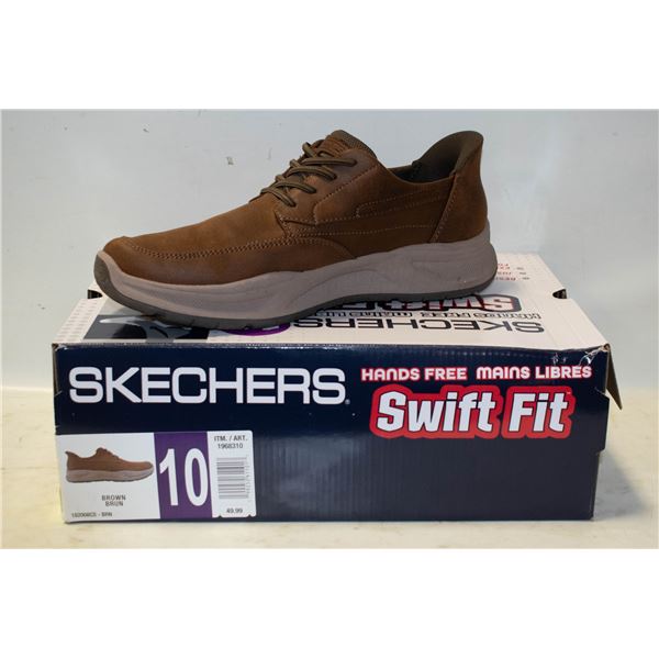 SKECHERS STANTON BROWN SHOES SIZE 10