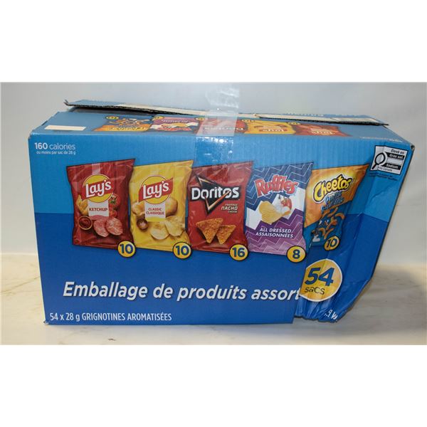 REPACKED 54 X 28G FRITO-LAY VARIETY PACK