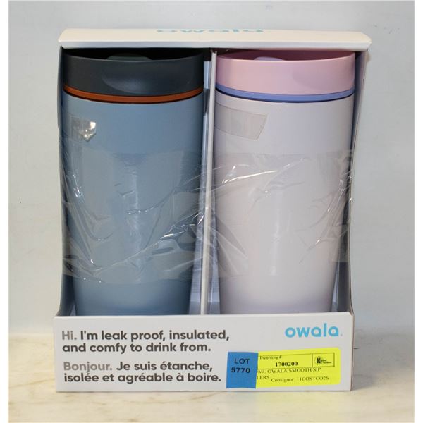2 X 509ML OWALA SMOOTH SIP TUMBLERS