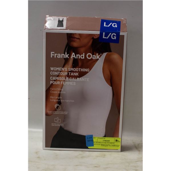 2PK FRANK & OAK WOMENS CONTOUR SMMOTHING TANKS L/G