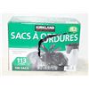 Image 1 : BOX OF KIRKLAND GARBAGE BAGS 30 GALLONS