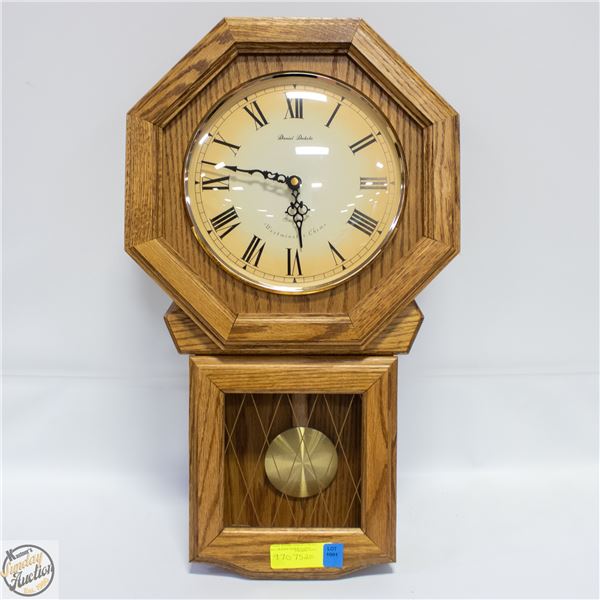 VINTAGE DANIEL DAKOTA SMALL WALL GRANDFATHER CLOCK