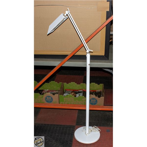 METAL ADJUSTABLE ARM FLOOR LAMP 54"