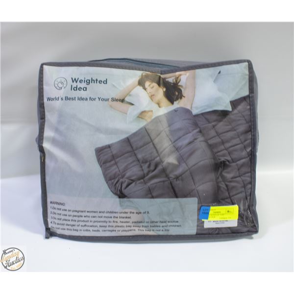 NEW WEIGHTED IDEA QUEEN 60" X 80" 15LB