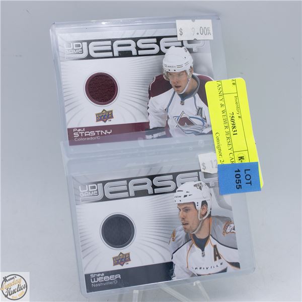 STASNEY & WEBER JERSEY CARDS