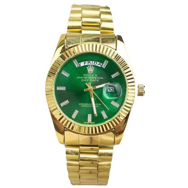 NEW REPLICA ROLEX "DAY DATE" QUARTZ WATCH