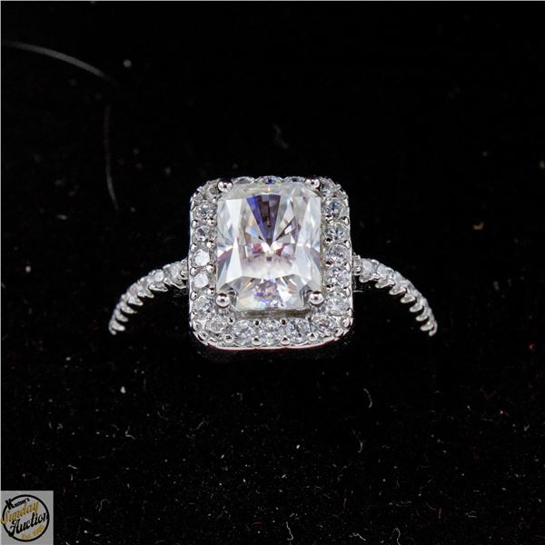 #4085-2.00 CT GRA CERTIFIED RADIANT CUT MOISSANITE